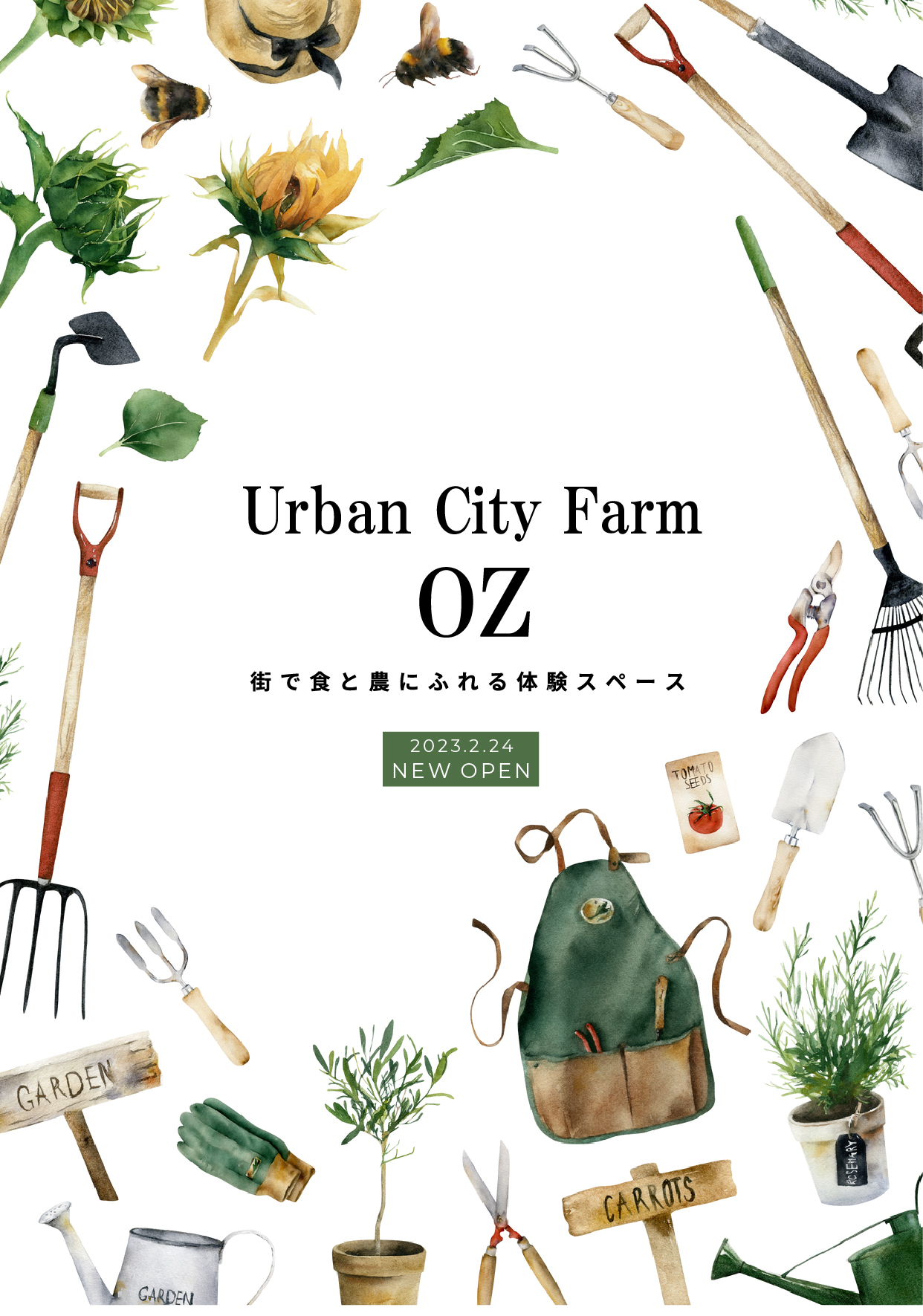 Urban City Farm OZで野菜の苗を植付けしました!