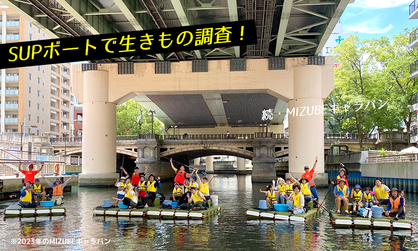 《続》MIZUBEキャラバン「SUPボートで生きもの調査!」